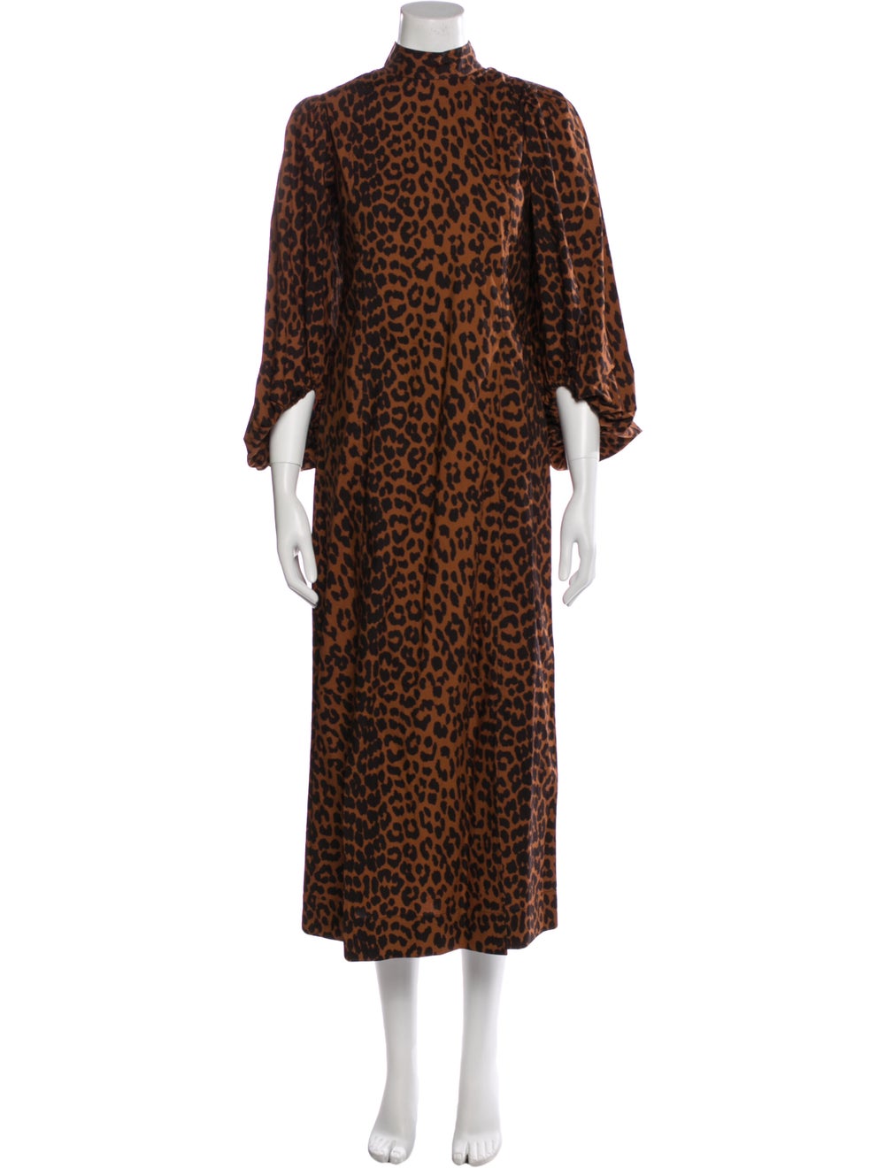 Ganni Animal Print Long Dress w/ Tags - image 1
