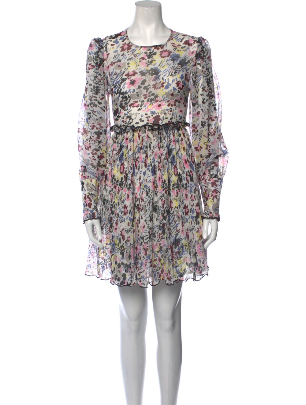 Ganni Floral Print Mini Dress - image 1