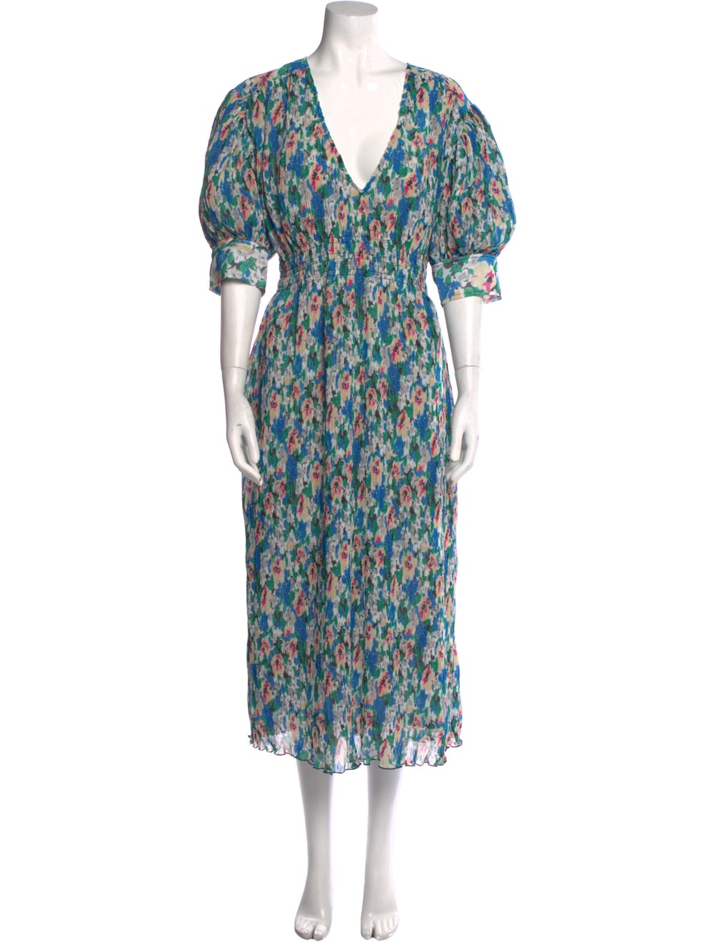 Ganni Floral Print Long Dress w/ Tags - image 1