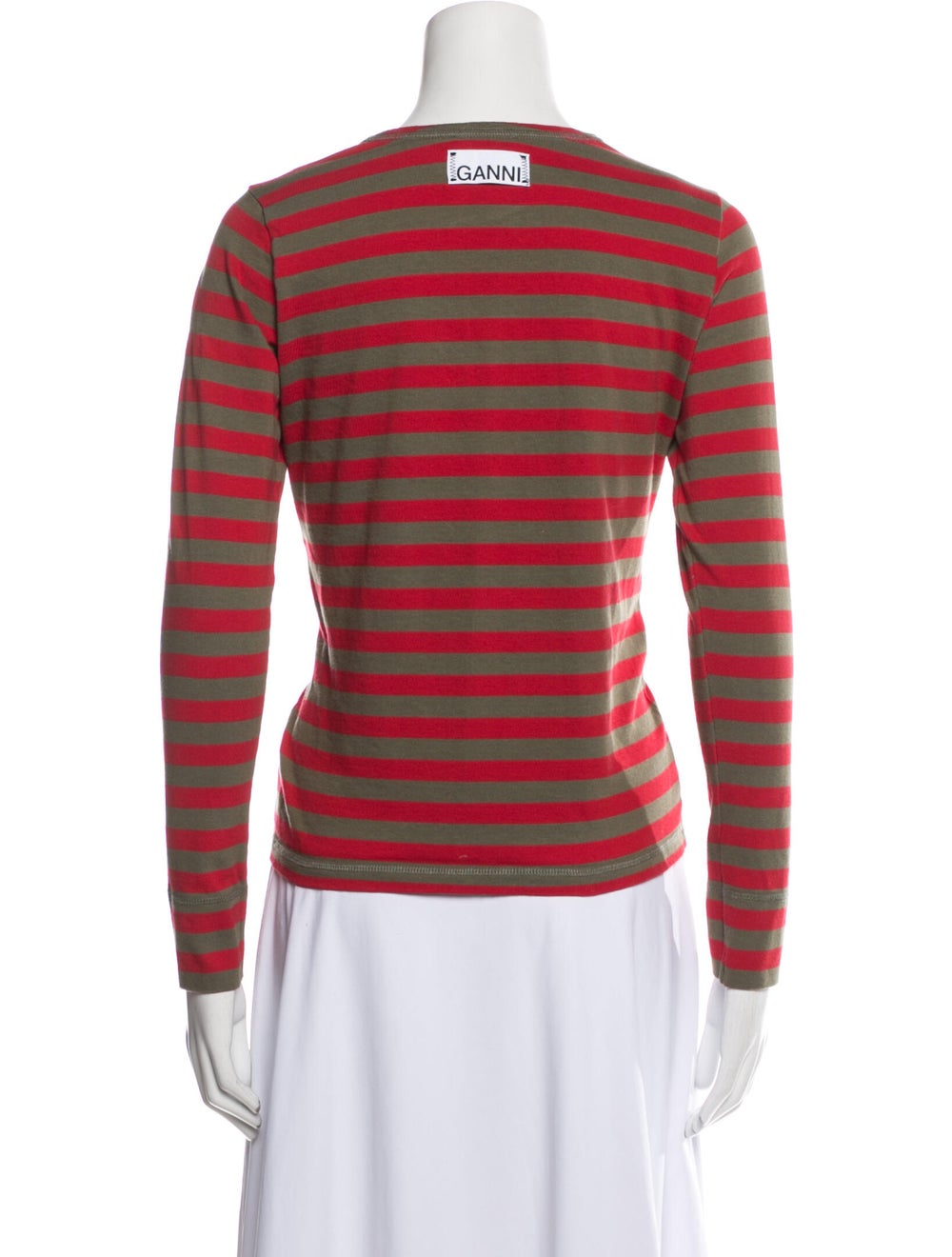Ganni Striped Crew Neck Sweatshirt - image 3