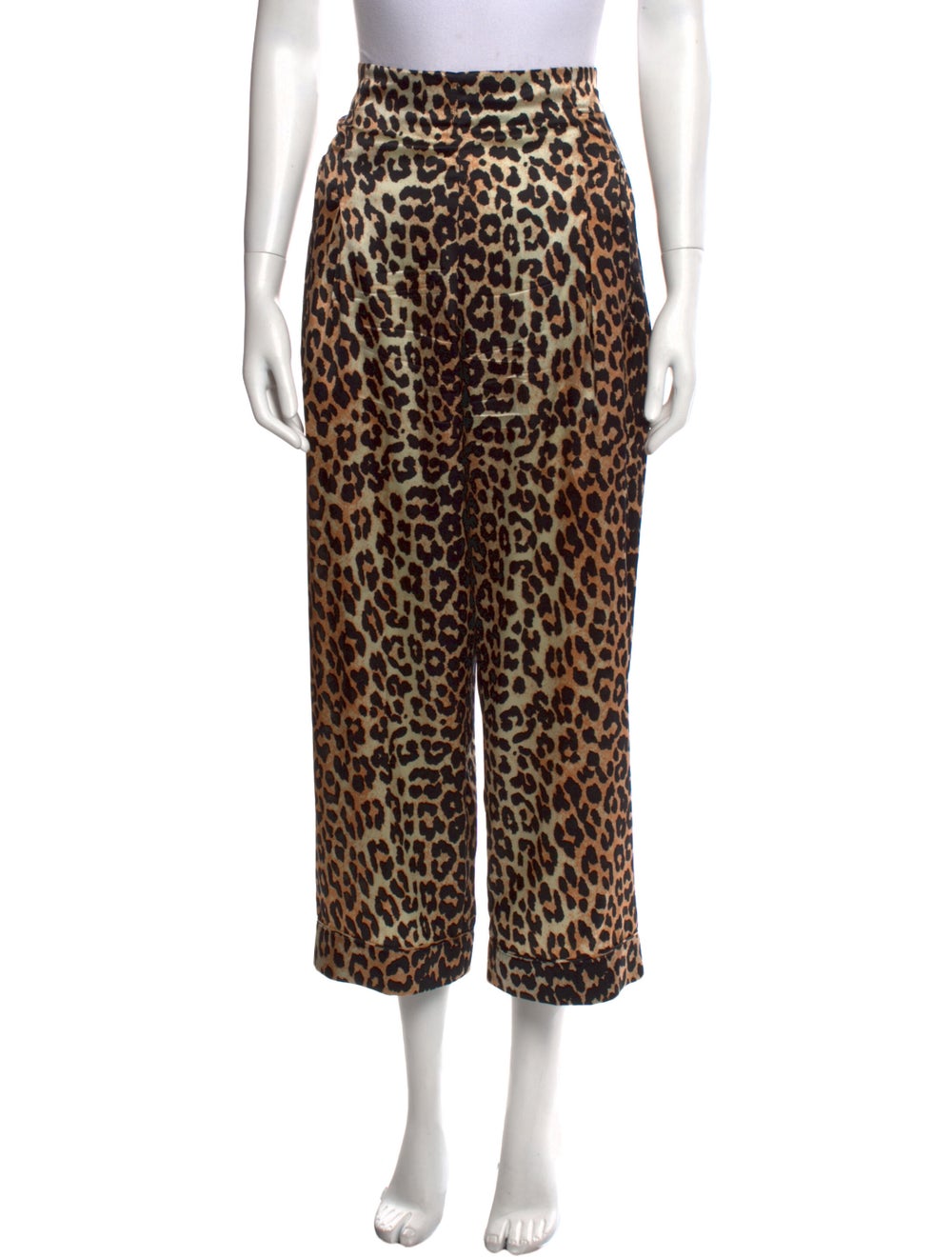 Ganni Silk Wide Leg Pants - image 1