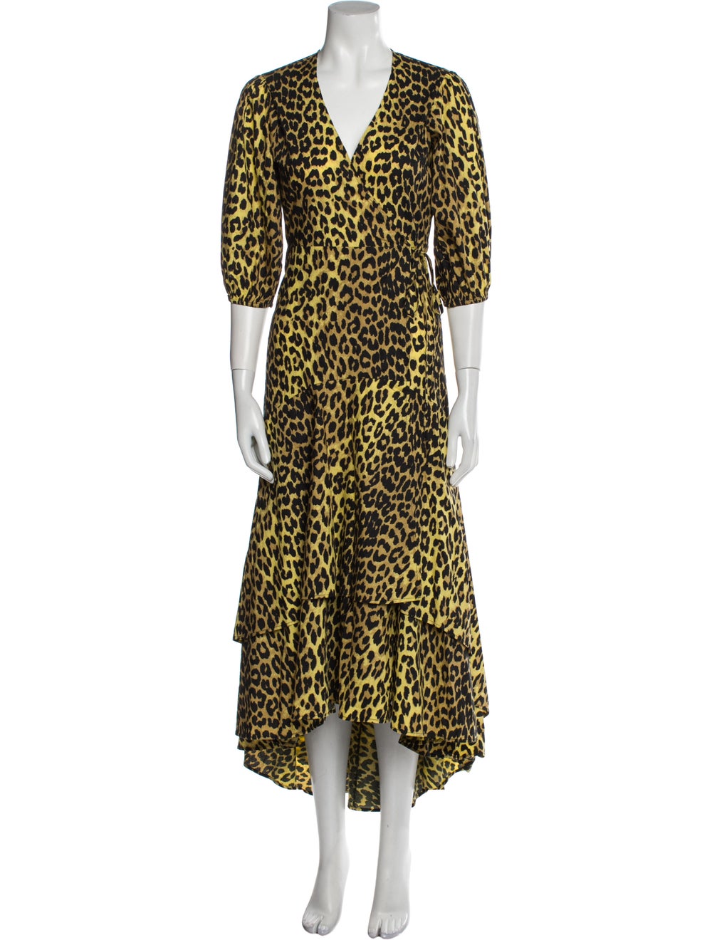 Ganni Animal Print Long Dress - image 1