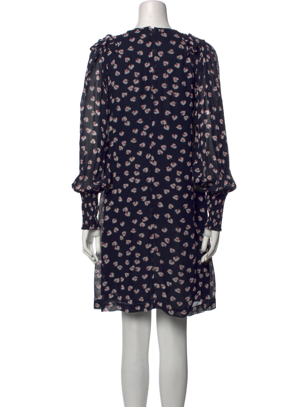 Ganni Floral Print Knee-Length Dress - image 3