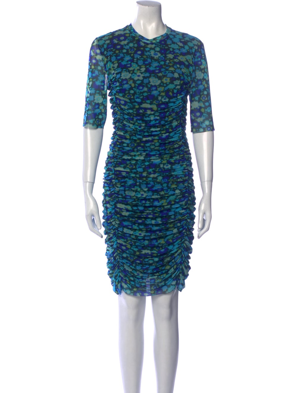 Ganni Printed Knee-Length Dress - image 1