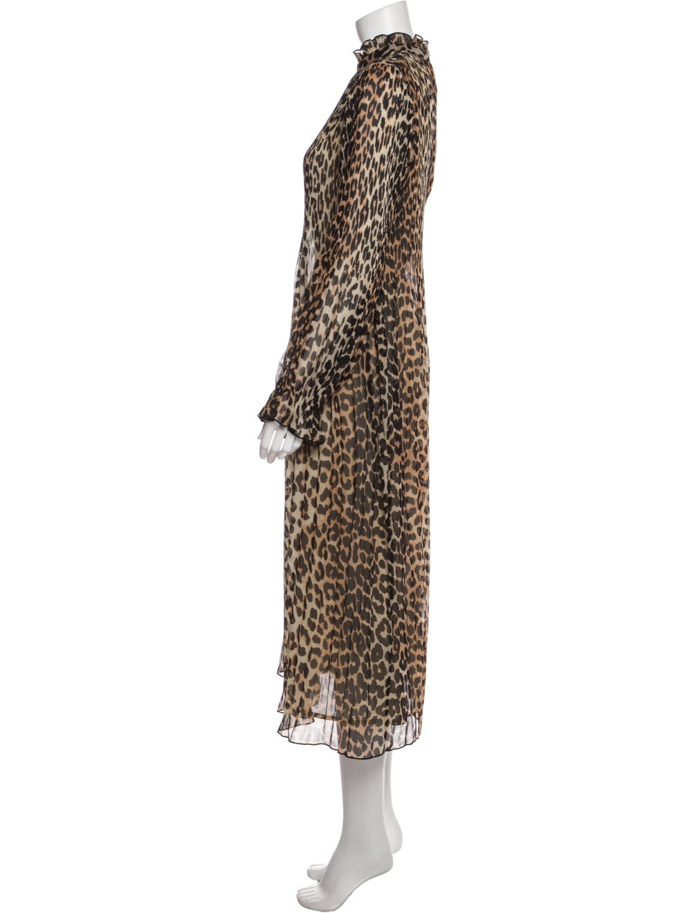 Ganni Animal Print Long Dress - image 2