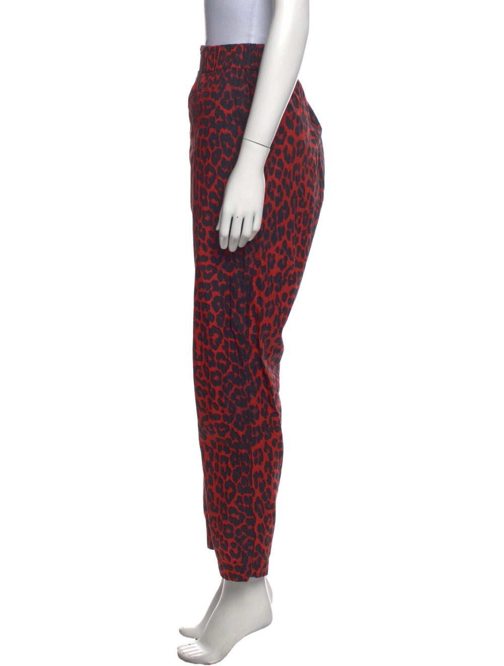 Ganni Animal Print Straight Leg Pants - image 2