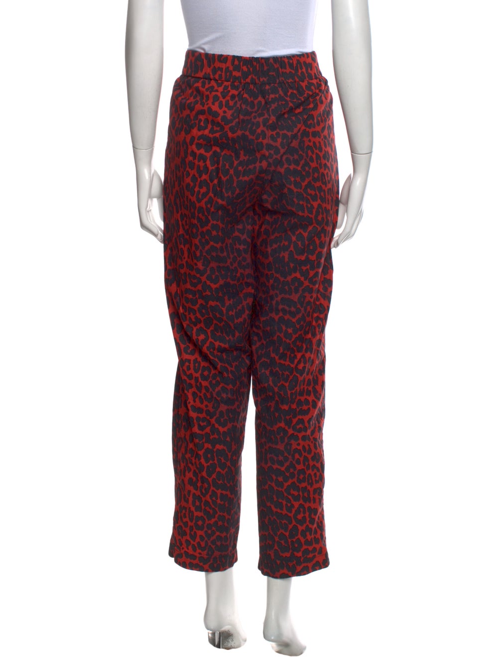Ganni Animal Print Straight Leg Pants - image 3