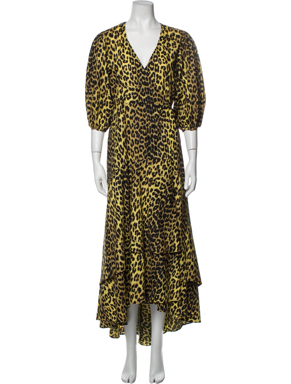 Ganni Animal Print Long Dress - image 1