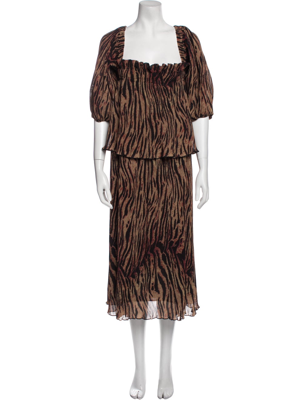 Ganni Printed Midi Length Dress w/ Tags - image 1