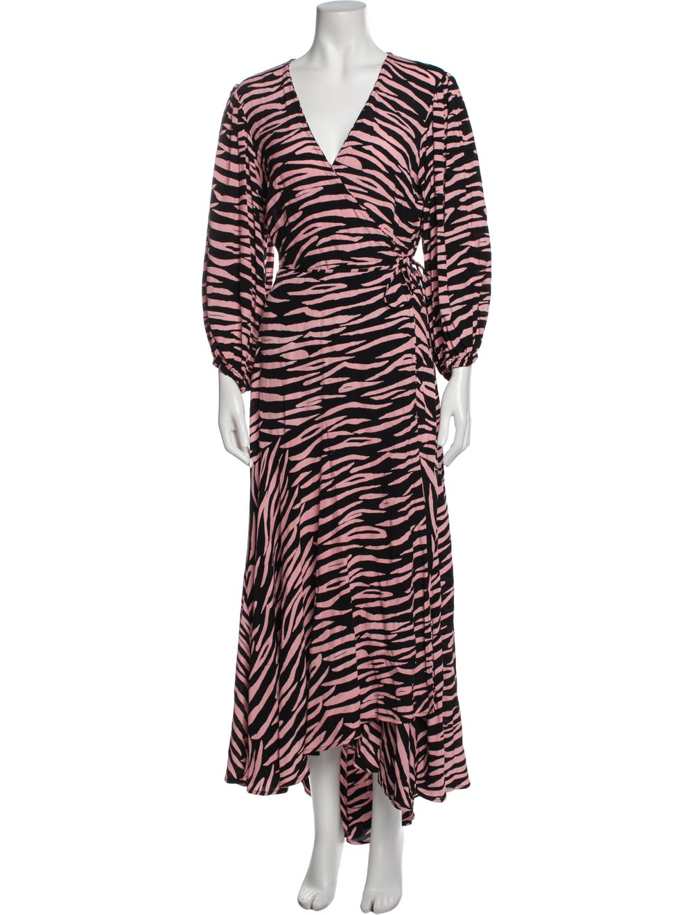 Ganni Animal Print Long Dress - image 1
