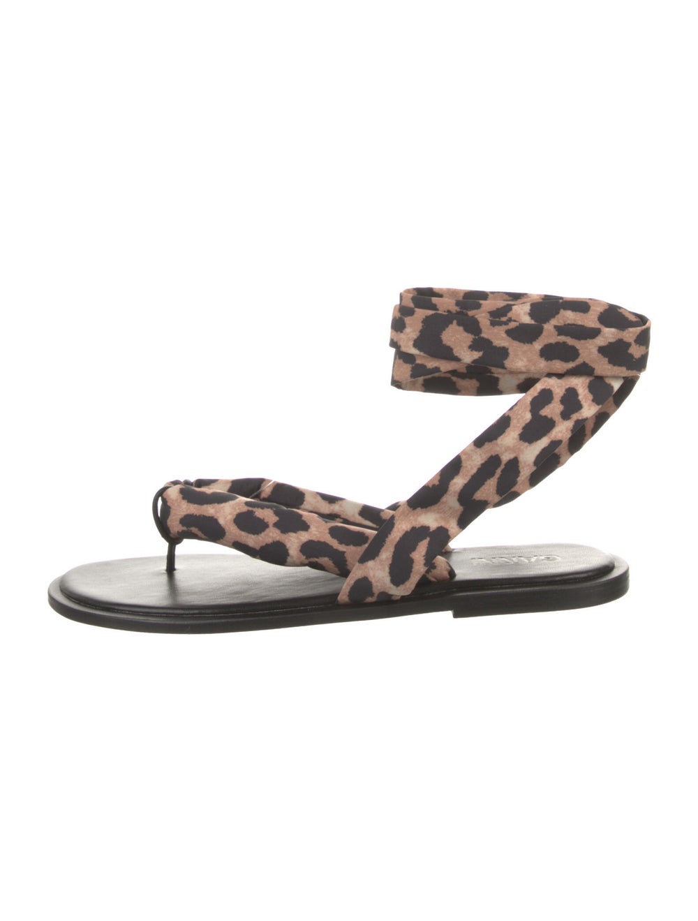 Ganni Animal Print Gladiator Sandals - image 1
