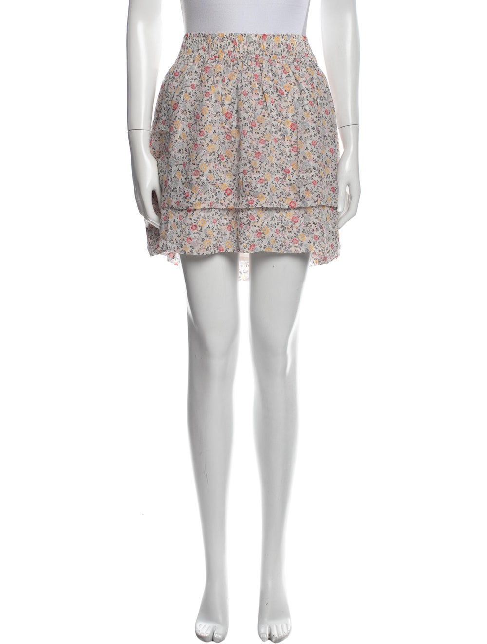 Ganni Floral Print Mini Skirt - image 1