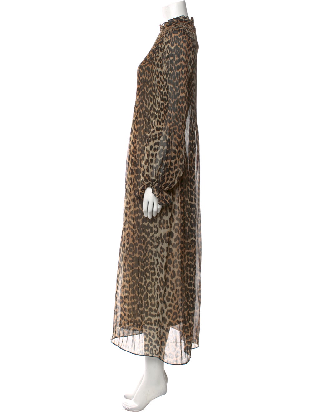 Ganni Animal Print Long Dress - image 2