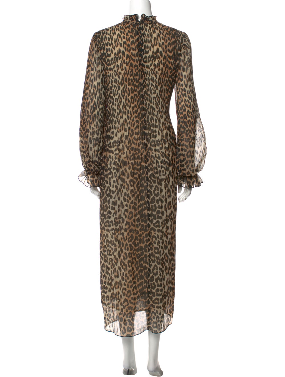 Ganni Animal Print Long Dress - image 3