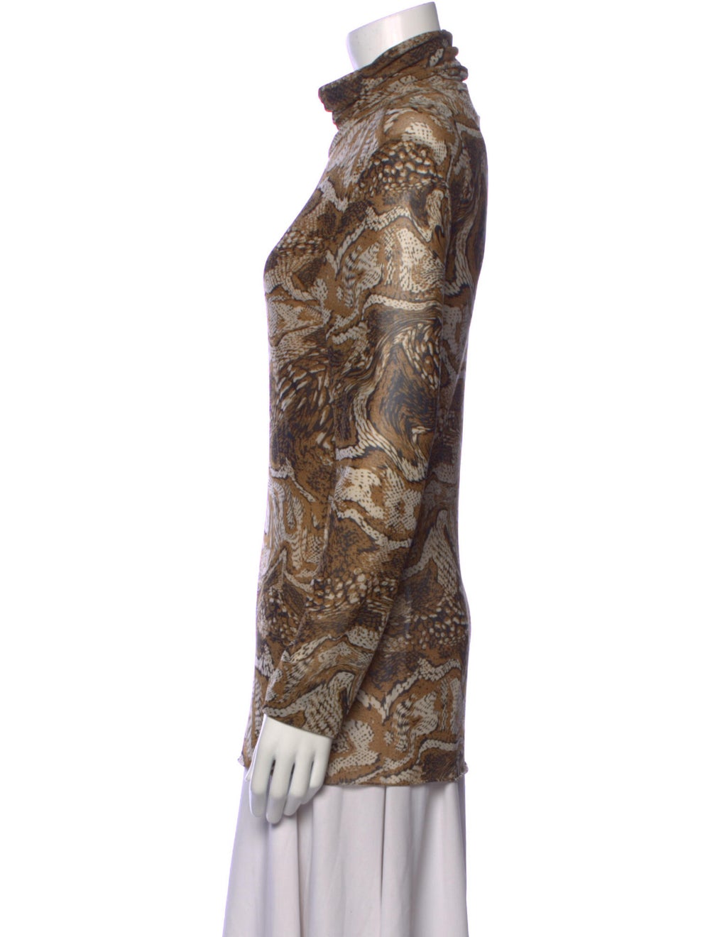 Ganni Printed Turtleneck Blouse - image 2