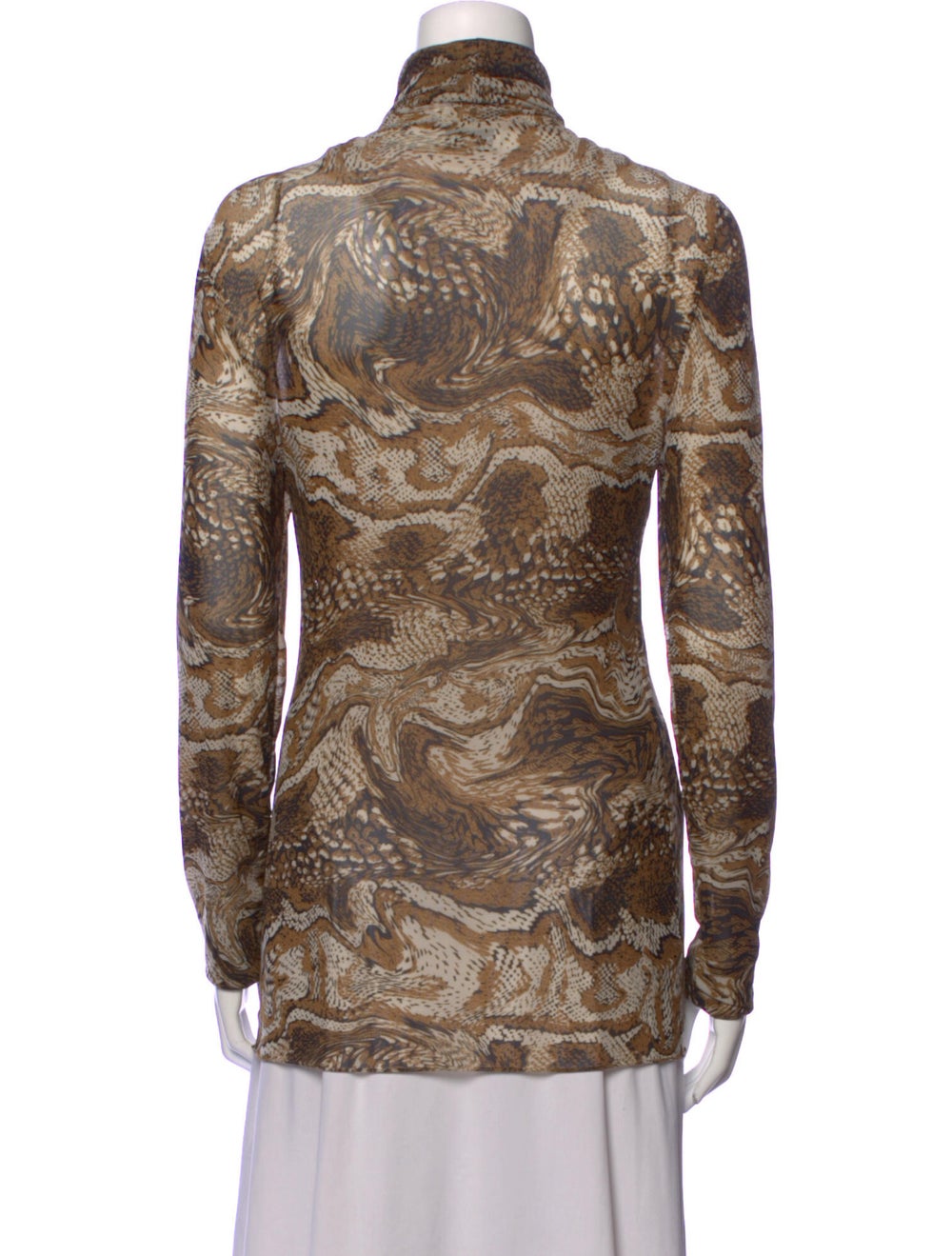 Ganni Printed Turtleneck Blouse - image 3