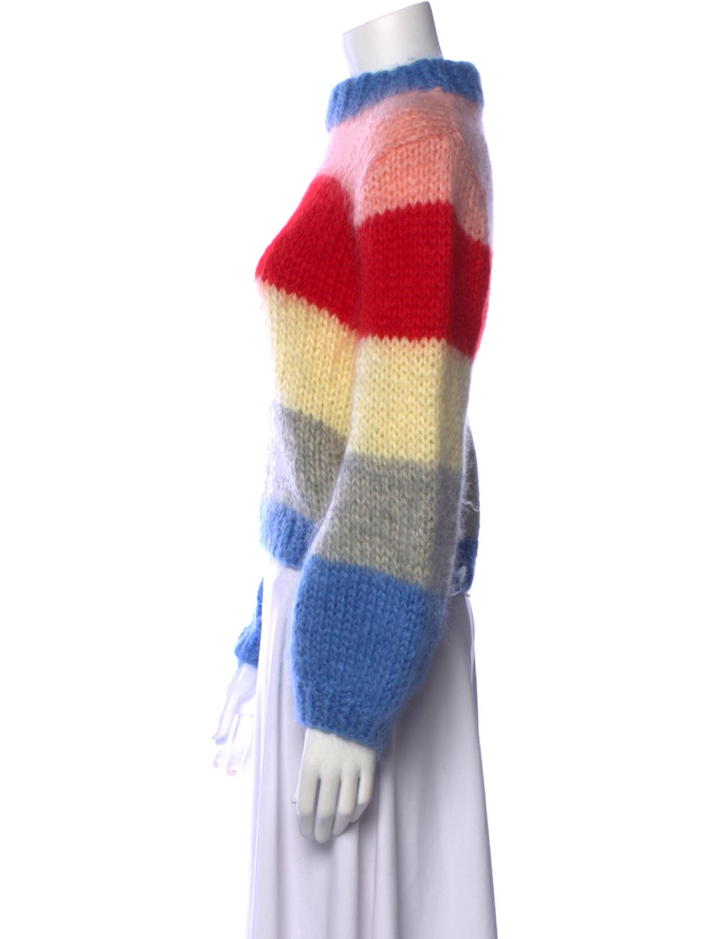 Ganni Striped Mock Neck Sweater - image 2