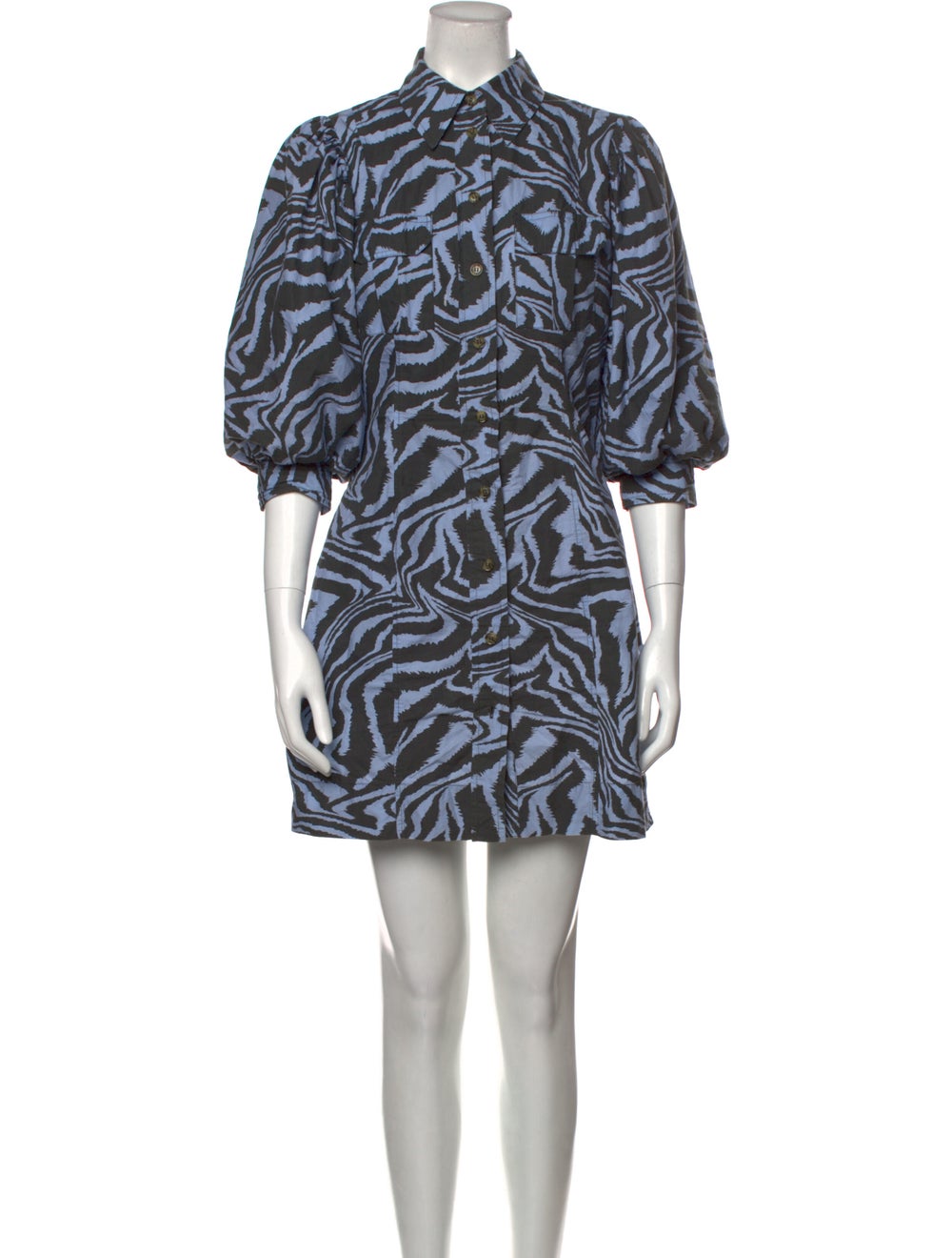 Ganni Printed Mini Dress - image 1