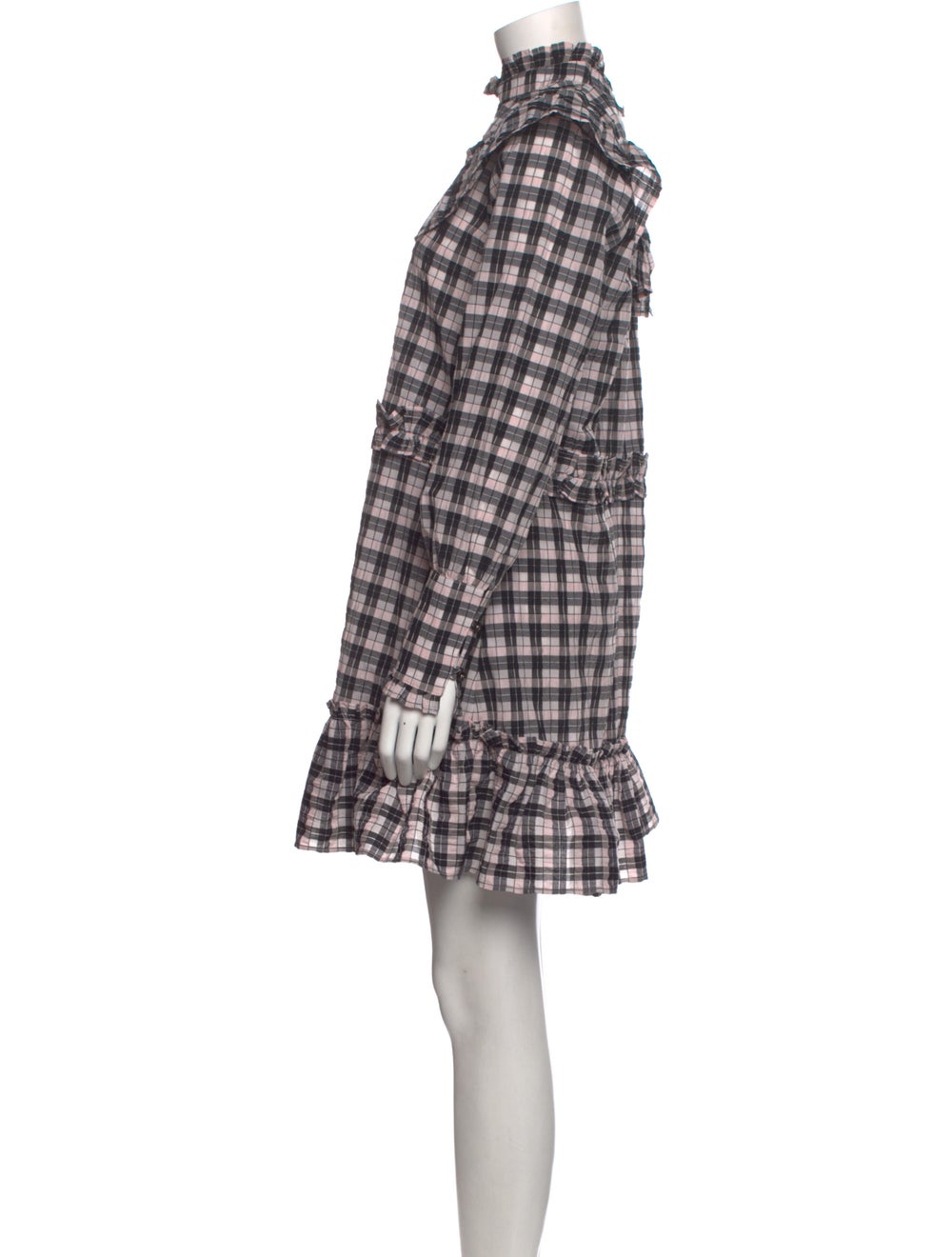Ganni Plaid Print Mini Dress - image 2