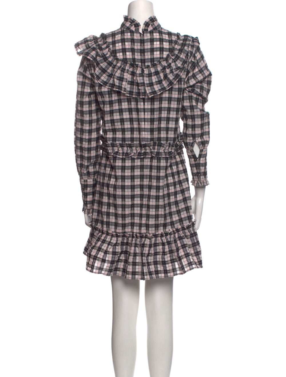 Ganni Plaid Print Mini Dress - image 3