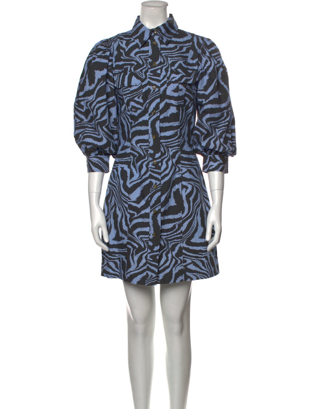 Ganni Printed Mini Dress - image 1