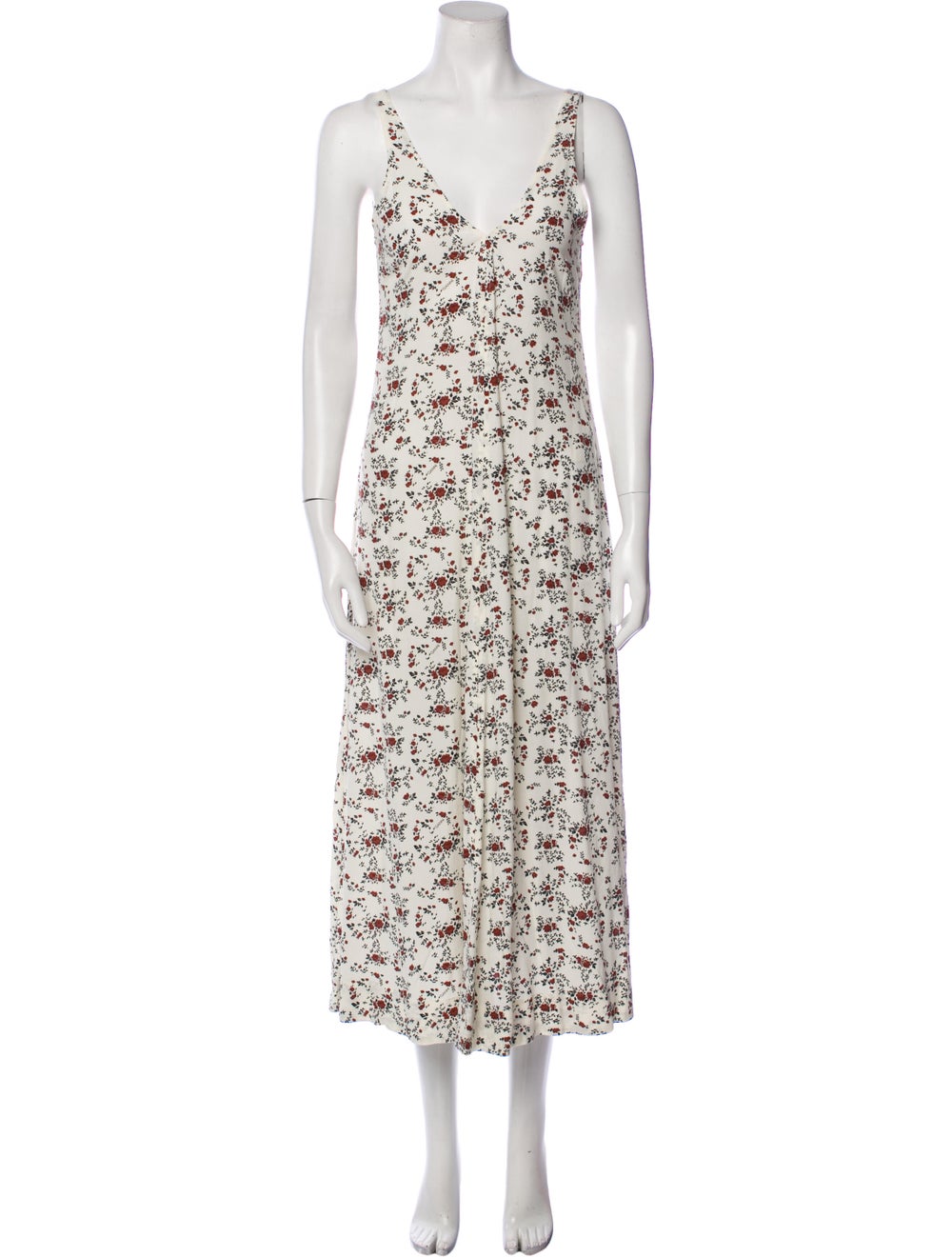 Ganni Floral Print Long Dress - image 1