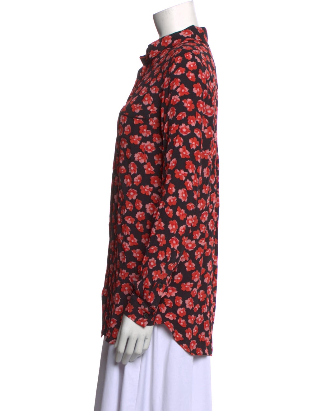 Ganni Printed Long Sleeve Button-Up Top - image 2