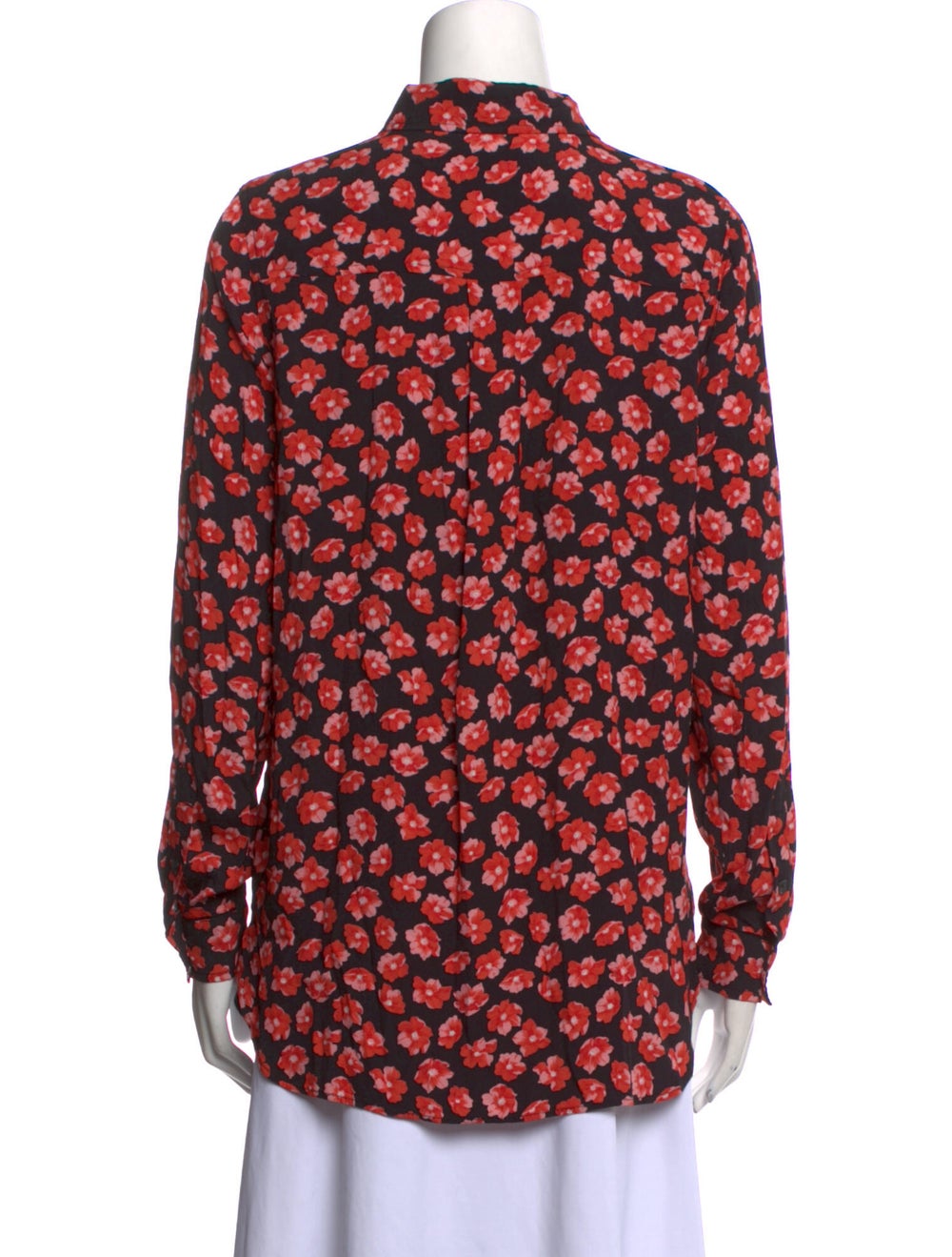 Ganni Printed Long Sleeve Button-Up Top - image 3