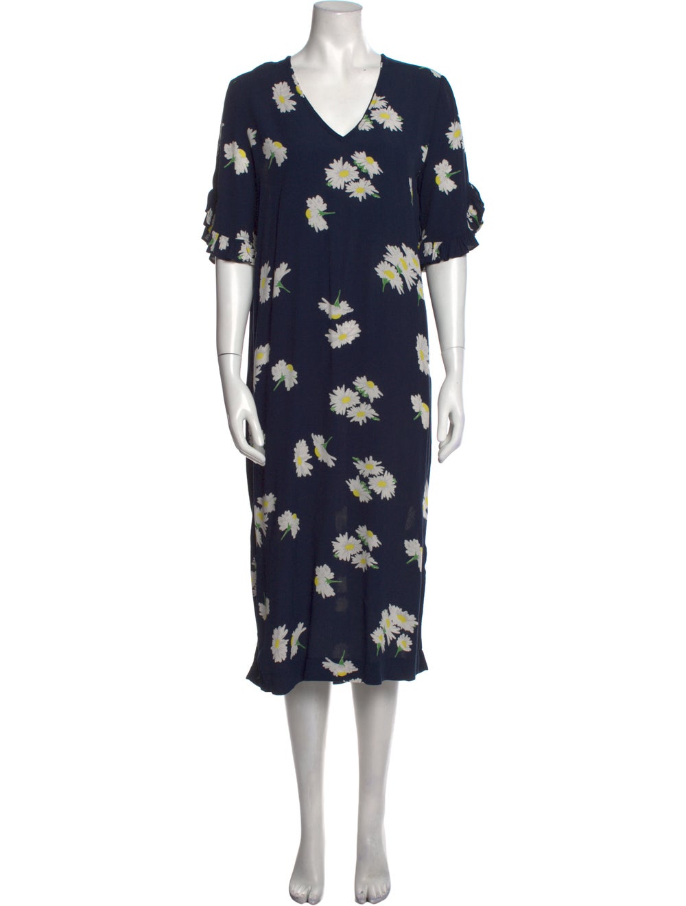 Ganni Floral Print Midi Length Dress - image 1