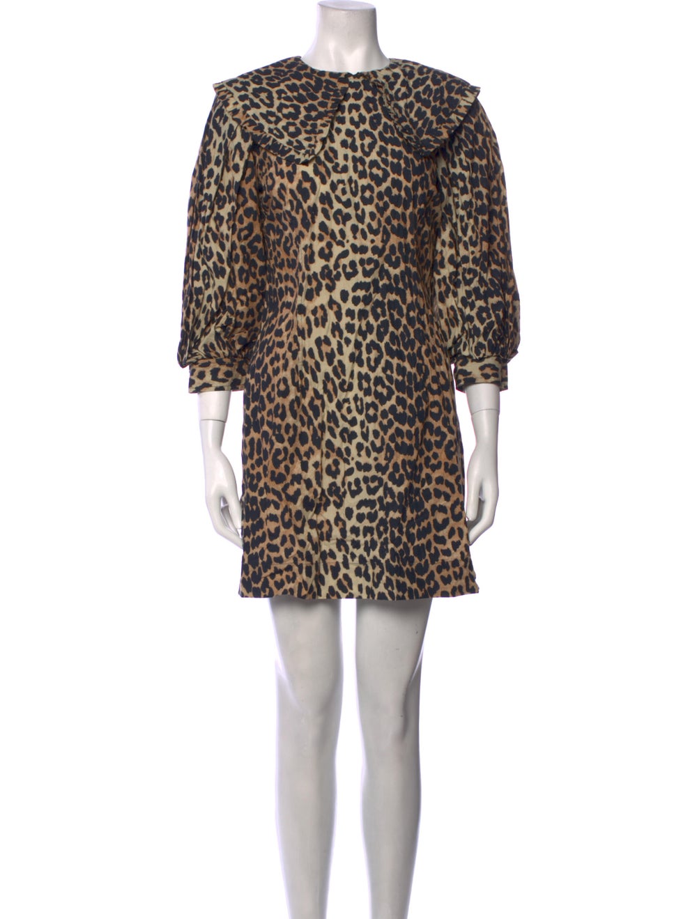 Ganni Animal Print Mini Dress - image 1