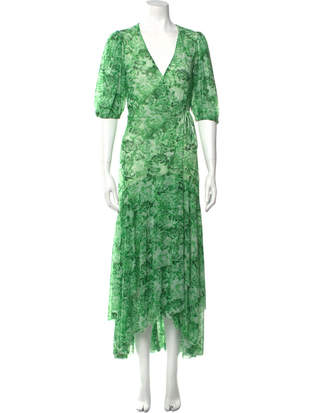 Ganni Floral Print Long Dress - image 1