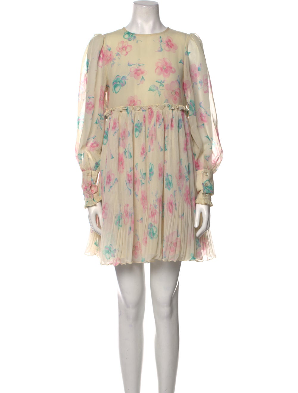 Ganni Floral Print Mini Dress - image 1
