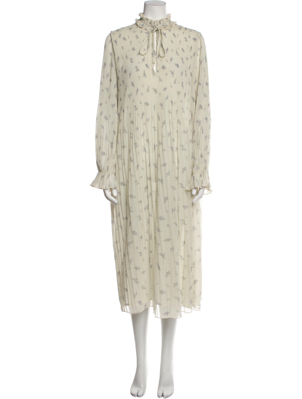 Ganni Floral Print Long Dress - image 1