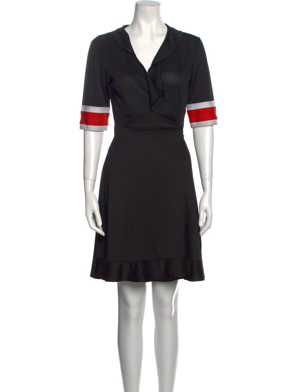 Ganni V-Neck Mini Dress - image 1