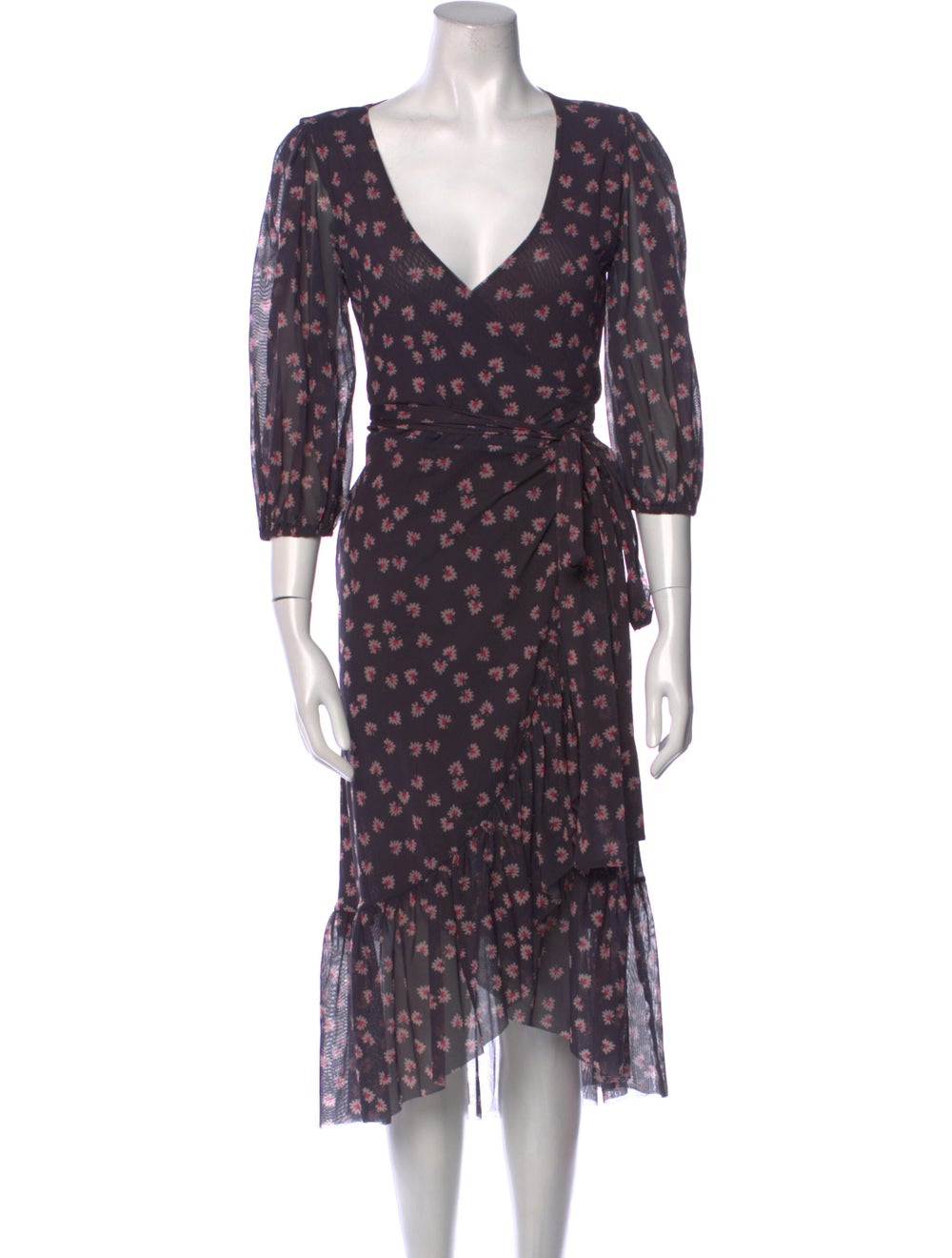 Ganni Floral Print Midi Length Dress - image 1