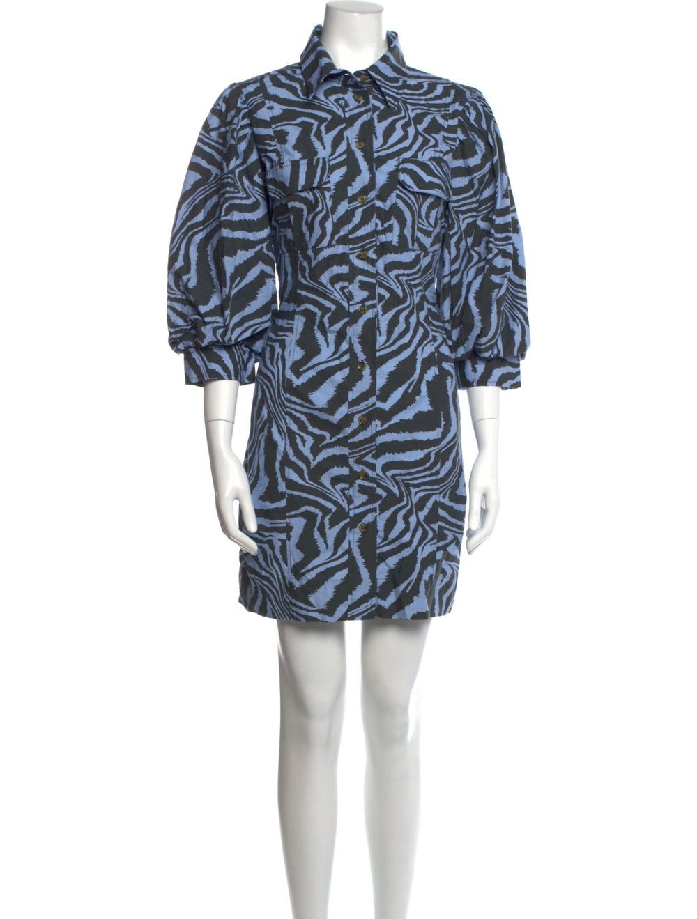 Ganni Printed Mini Dress - image 1