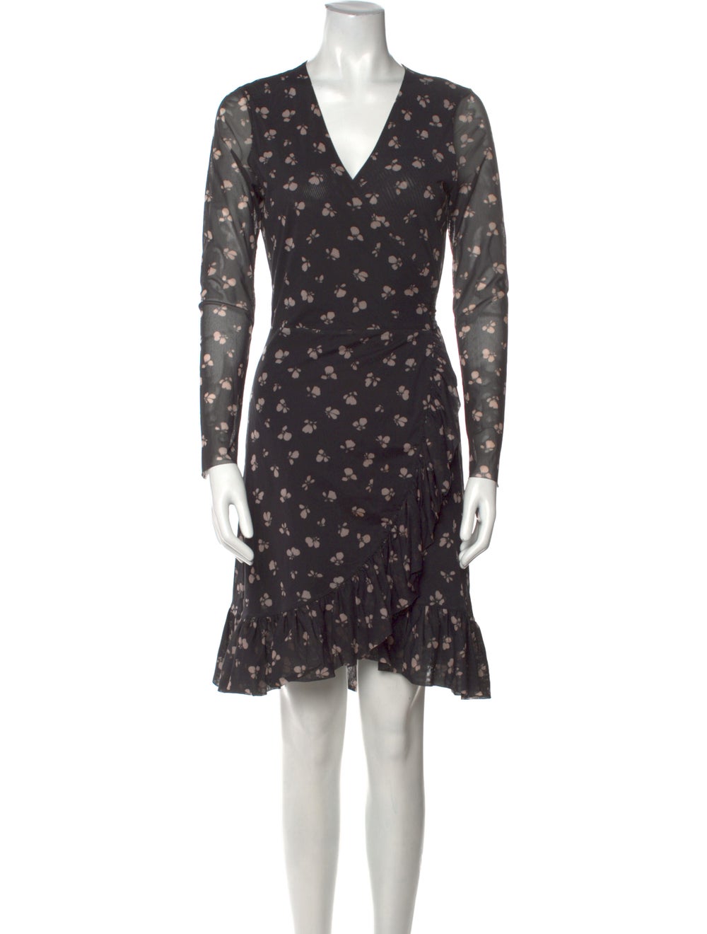 Ganni Floral Print Mini Dress - image 1