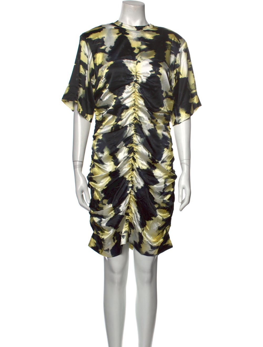 Ganni Silk Knee-Length Dress - image 1