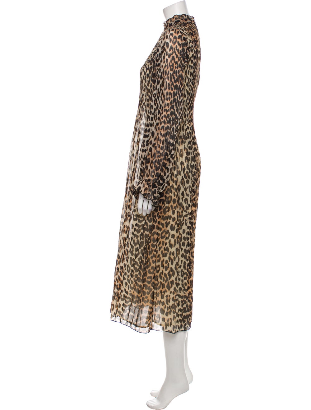 Ganni Animal Print Long Dress - image 2