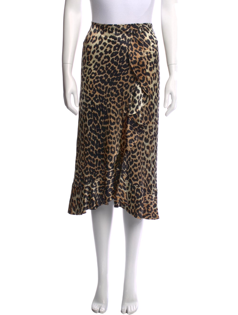 Ganni Silk Midi Length Skirt w/ Tags - image 1
