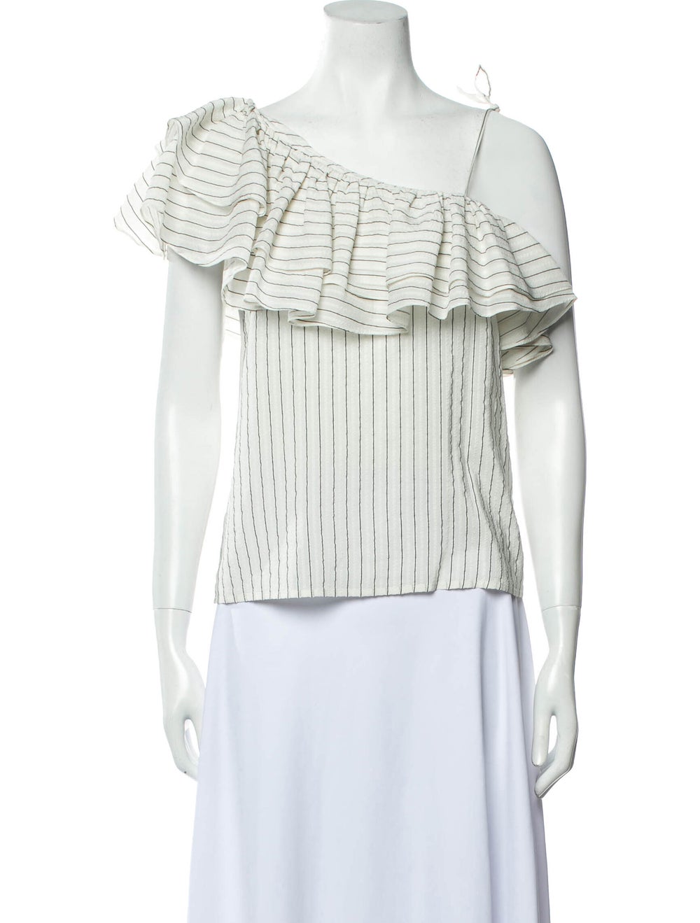 Ganni Silk Striped Blouse - image 1