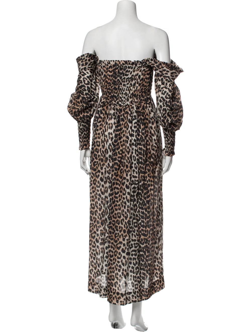 Ganni Animal Print Long Dress - image 3