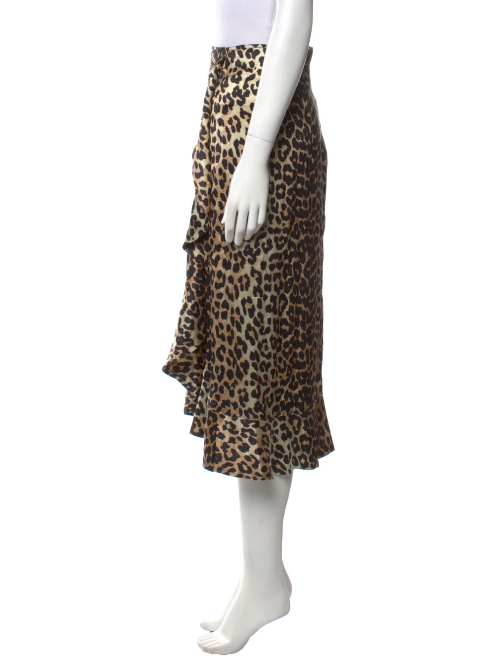 Ganni Silk Midi Length Skirt - image 2