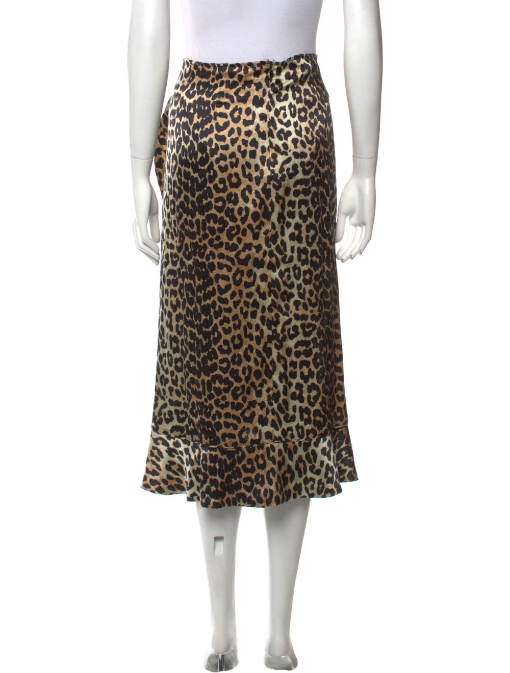 Ganni Silk Midi Length Skirt - image 3