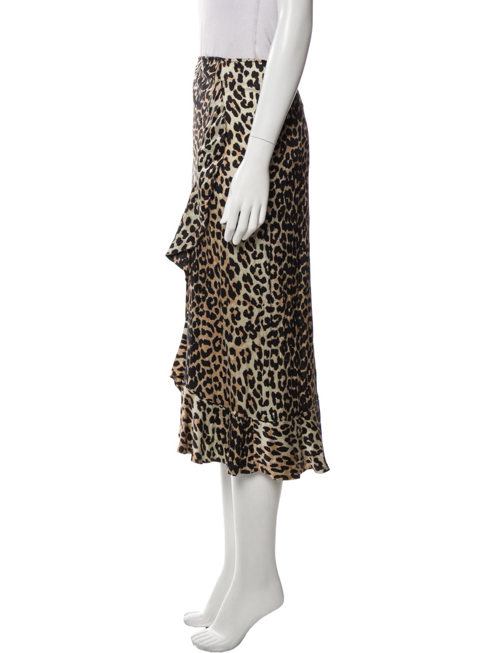 Ganni Silk Midi Length Skirt - image 2