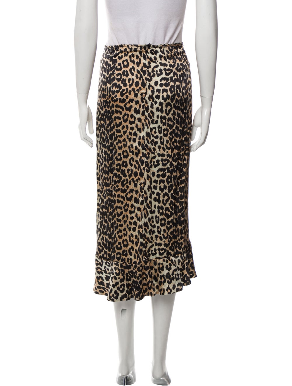 Ganni Silk Midi Length Skirt - image 3