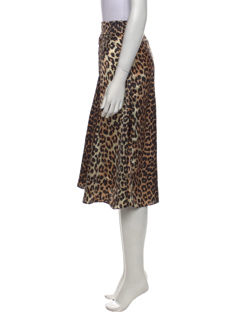 Ganni Silk Midi Length Skirt - image 2