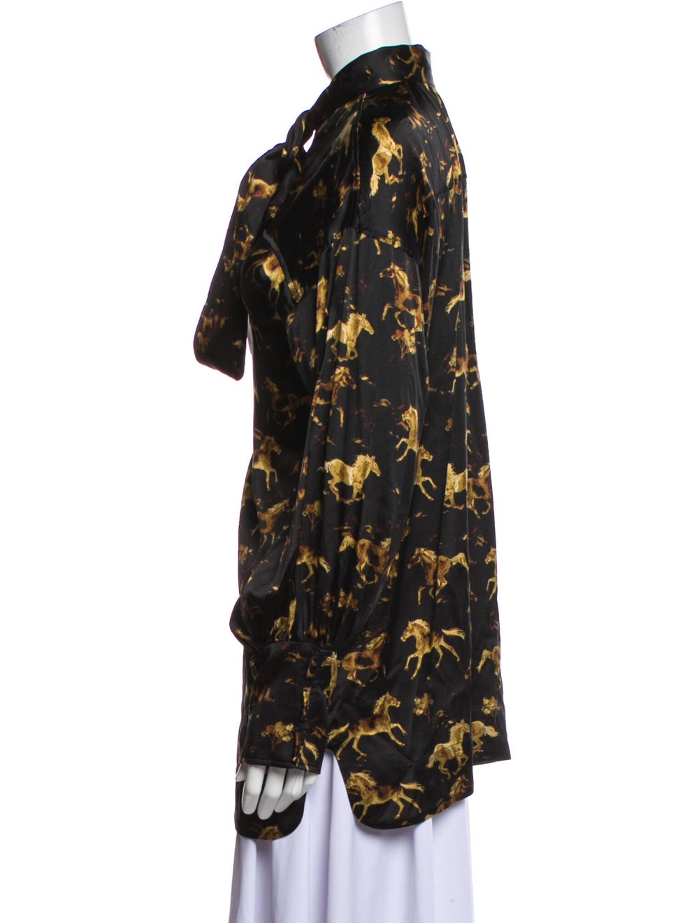 Ganni Silk Printed Blouse - image 2
