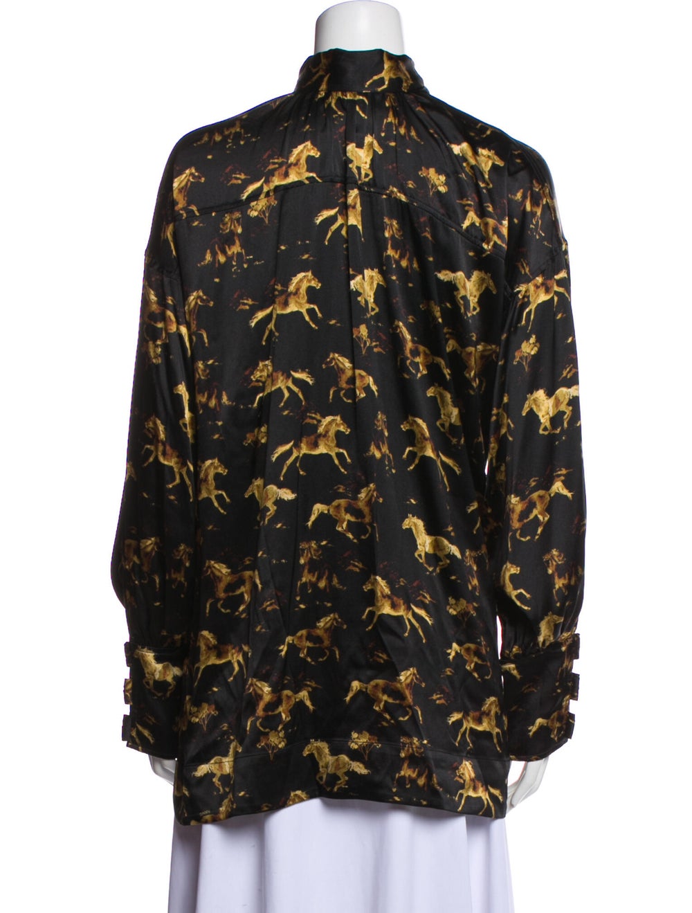 Ganni Silk Printed Blouse - image 3