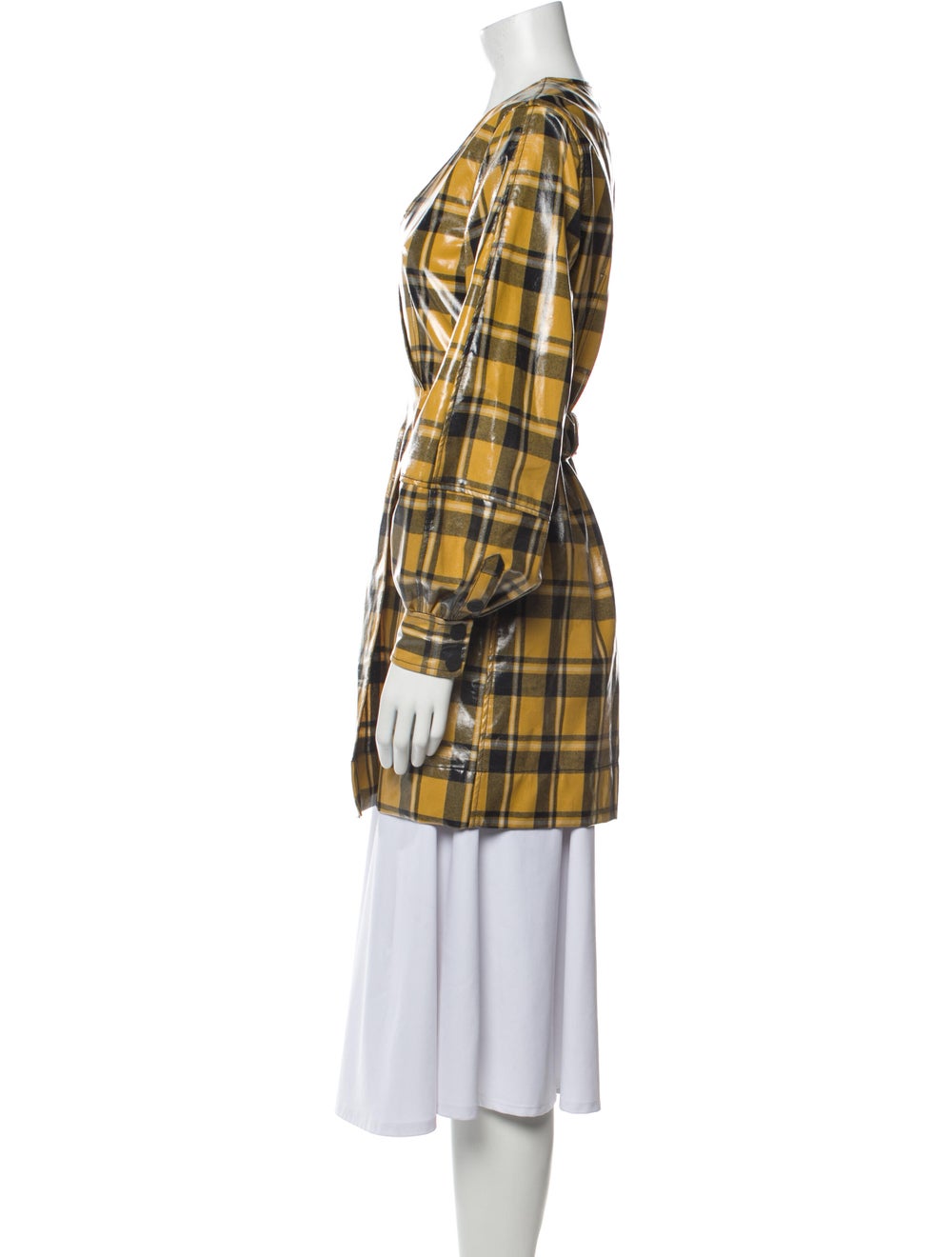 Ganni Plaid Print Coat - image 2